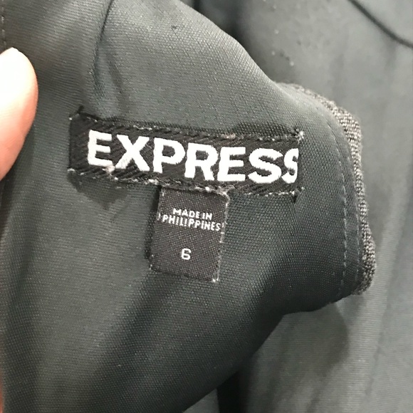 Express☀️Gray ruched dress - Picture 8 of 8